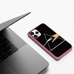 Чехол iPhone 11 Pro матовый PINK FLOYD, цвет: 3D-малиновый — фото 2