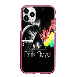Чехол iPhone 11 Pro матовый PINK FLOYD, цвет: 3D-малиновый
