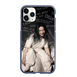 Чехол iPhone 11 Pro матовый BILLIE EILISH: Where Do We Go, цвет: 3D-серый