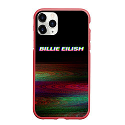 Чехол iPhone 11 Pro матовый BILLIE EILISH: Black Glitch