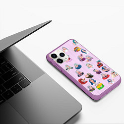 Чехол iPhone 11 Pro матовый BILLIE EILISH: Stickers, цвет: 3D-фиолетовый — фото 2