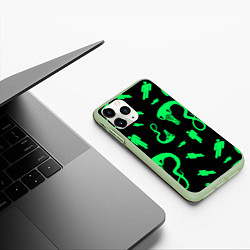 Чехол iPhone 11 Pro матовый BILLIE EILISH: Blohsh & Ghoul, цвет: 3D-салатовый — фото 2