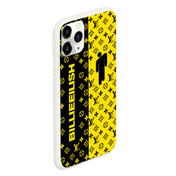 Чехол iPhone 11 Pro матовый BILLIE EILISH x LV Yellow, цвет: 3D-белый — фото 2