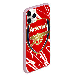 Чехол iPhone 11 Pro матовый Arsenal, цвет: 3D-розовый — фото 2