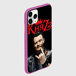 Чехол iPhone 11 Pro матовый Князь Анархия спина, цвет: 3D-фиолетовый — фото 2