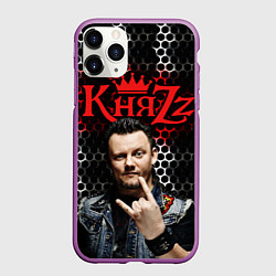 Чехол iPhone 11 Pro матовый Князь Анархия спина, цвет: 3D-фиолетовый