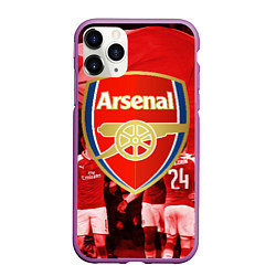 Чехол iPhone 11 Pro матовый Arsenal, цвет: 3D-фиолетовый