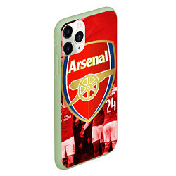 Чехол iPhone 11 Pro матовый Arsenal, цвет: 3D-салатовый — фото 2