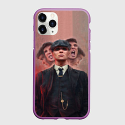 Чехол iPhone 11 Pro матовый Томас Шелби Peaky Blinders, цвет: 3D-фиолетовый