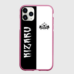 Чехол iPhone 11 Pro матовый KIZARU, цвет: 3D-малиновый