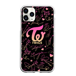 Чехол iPhone 11 Pro матовый TWICE АВТОГРАФЫ