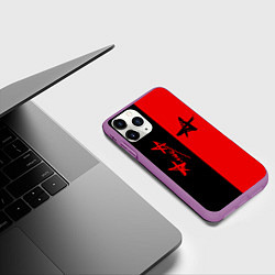 Чехол iPhone 11 Pro матовый АлисА, цвет: 3D-фиолетовый — фото 2