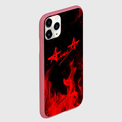 Чехол iPhone 11 Pro матовый АлисА, цвет: 3D-малиновый — фото 2