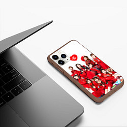 Чехол iPhone 11 Pro матовый TWICE, цвет: 3D-коричневый — фото 2
