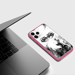 Чехол iPhone 11 Pro матовый GHOSTEMANE, цвет: 3D-малиновый — фото 2