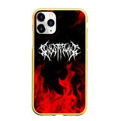 Чехол iPhone 11 Pro матовый GHOSTEMANE, цвет: 3D-желтый