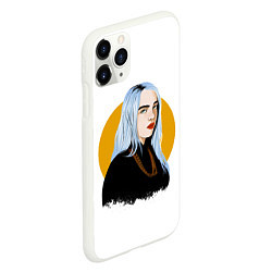 Чехол iPhone 11 Pro матовый Billie Eilish, цвет: 3D-белый — фото 2