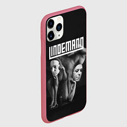 Чехол iPhone 11 Pro матовый LINDEMANN, цвет: 3D-малиновый — фото 2