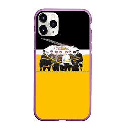 Чехол iPhone 11 Pro матовый Stray Kids, цвет: 3D-фиолетовый