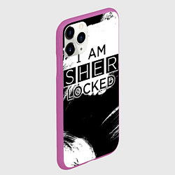 Чехол iPhone 11 Pro матовый Sherlock, цвет: 3D-фиолетовый — фото 2