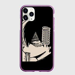 Чехол iPhone 11 Pro матовый Моя геройская академия, цвет: 3D-фиолетовый
