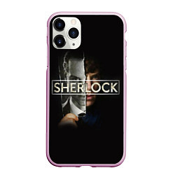 Чехол iPhone 11 Pro матовый Sherlock, цвет: 3D-розовый