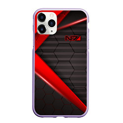 Чехол iPhone 11 Pro матовый Mass Effect N7