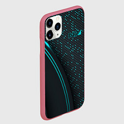 Чехол iPhone 11 Pro матовый Mass Effect N7, цвет: 3D-малиновый — фото 2