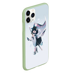 Чехол iPhone 11 Pro матовый Shinobu Kochou, цвет: 3D-салатовый — фото 2