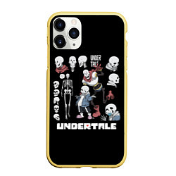 Чехол iPhone 11 Pro матовый UNDERTALE, цвет: 3D-желтый