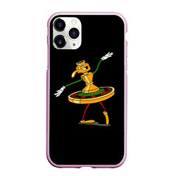 Чехол iPhone 11 Pro матовый Cuphead, цвет: 3D-розовый