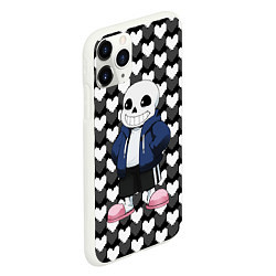 Чехол iPhone 11 Pro матовый UNDERTALE, цвет: 3D-белый — фото 2