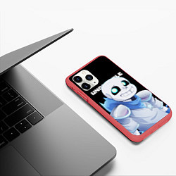 Чехол iPhone 11 Pro матовый UNDERTALE, цвет: 3D-красный — фото 2