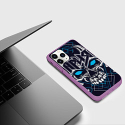 Чехол iPhone 11 Pro матовый Ария, цвет: 3D-фиолетовый — фото 2
