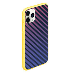 Чехол iPhone 11 Pro матовый Геометрические лучи, цвет: 3D-желтый — фото 2