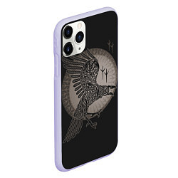 Чехол iPhone 11 Pro матовый Vikings, цвет: 3D-светло-сиреневый — фото 2