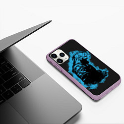 Чехол iPhone 11 Pro матовый Vikings, цвет: 3D-сиреневый — фото 2