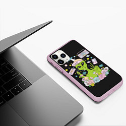 Чехол iPhone 11 Pro матовый I want to believe, цвет: 3D-розовый — фото 2
