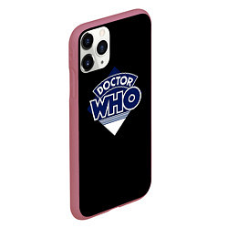 Чехол iPhone 11 Pro матовый Doctor Who, цвет: 3D-малиновый — фото 2