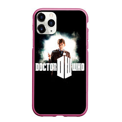 Чехол iPhone 11 Pro матовый Doctor Who, цвет: 3D-малиновый