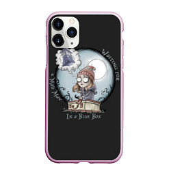 Чехол iPhone 11 Pro матовый Doctor Who, цвет: 3D-розовый