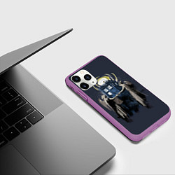 Чехол iPhone 11 Pro матовый Doctor Who, цвет: 3D-фиолетовый — фото 2