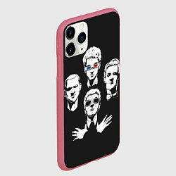 Чехол iPhone 11 Pro матовый Doctor Who, цвет: 3D-малиновый — фото 2