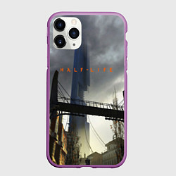 Чехол iPhone 11 Pro матовый HALF LIFE, цвет: 3D-фиолетовый