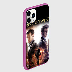 Чехол iPhone 11 Pro матовый Доктор Кто, цвет: 3D-фиолетовый — фото 2