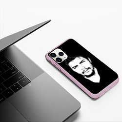 Чехол iPhone 11 Pro матовый Че Гевара, цвет: 3D-розовый — фото 2