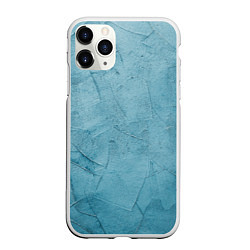 Чехол iPhone 11 Pro матовый Оттенки синего