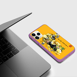 Чехол iPhone 11 Pro матовый JoJo Bizarre Adventure, цвет: 3D-фиолетовый — фото 2