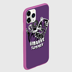 Чехол iPhone 11 Pro матовый ДжоДжо Bizarre summer, цвет: 3D-фиолетовый — фото 2