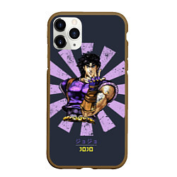 Чехол iPhone 11 Pro матовый JoJo Bizarre Adventure, цвет: 3D-коричневый